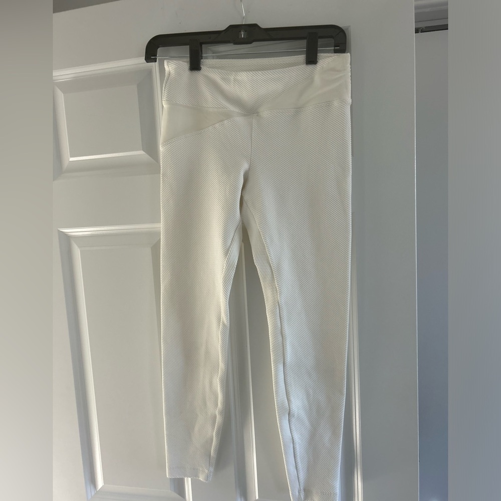 Koral Leggings Size S Ivory textured Polyamides with spandex bottoms